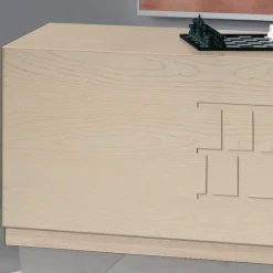 Discount Wohnen TV Möbel Kombi in Esche hell - Odillava (dreiteilig)