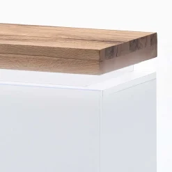 Discount Wohnen TV Tisch Stijn mit Wildeiche Massivholz