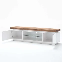 Discount Wohnen TV Tisch Stijn mit Wildeiche Massivholz