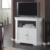 New Wohnen TV Unterschrank für Ecke in Weiß - Zarinas