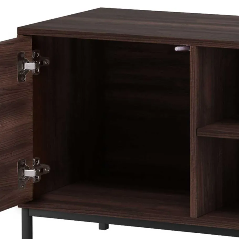 Best Wohnen TV Unterschrank in Walnuss Holzoptik - Teleska