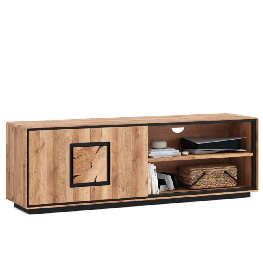 Wohnen TV Unterschrank mit Hirnholz Applikation - Shipper