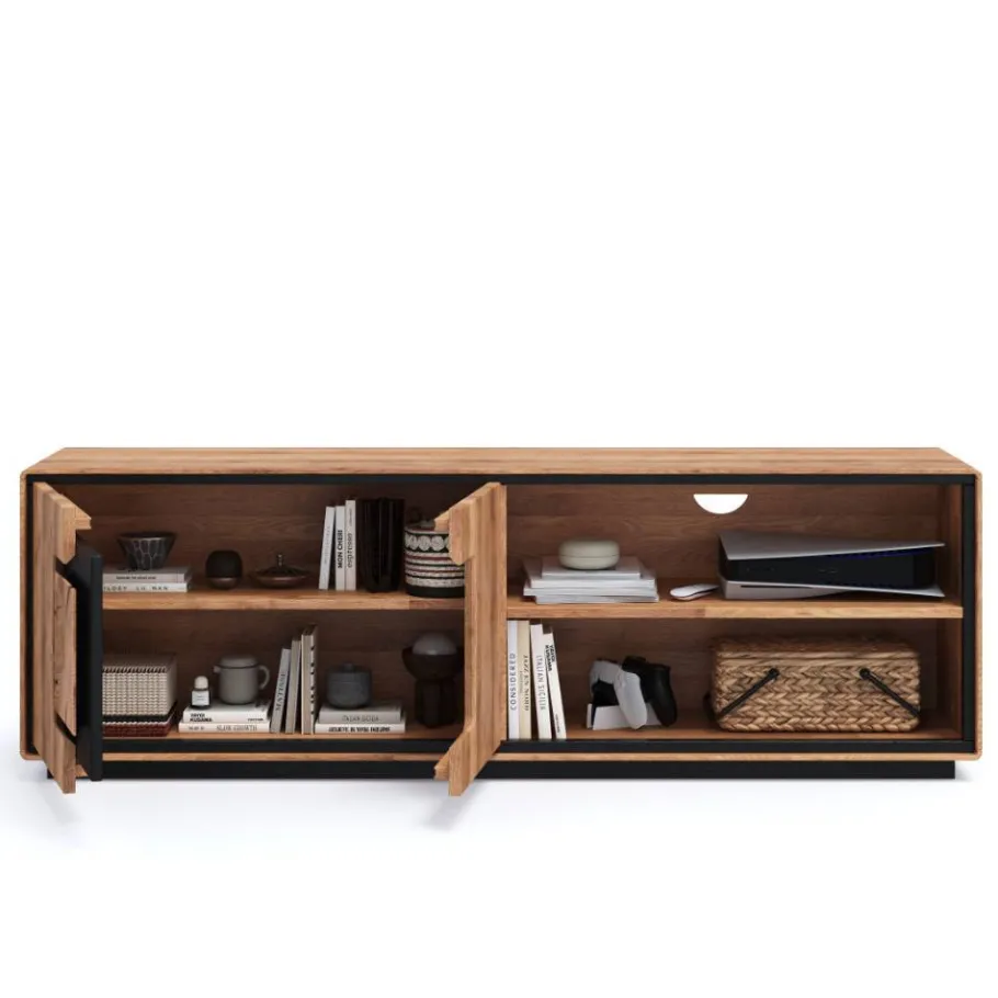 Wohnen TV Unterschrank mit Hirnholz Applikation - Shipper