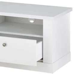 Best Wohnen TV Wohnwand in weißer Holzoptik Pinie - Liancos (vierteilig)