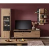 Discount Wohnen TV Wohnwand Set in Dekor Eiche - Nikdus (dreiteilig)