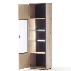 Discount Wohnen TV Wohnwand Set in Dekor Eiche - Nikdus (dreiteilig)