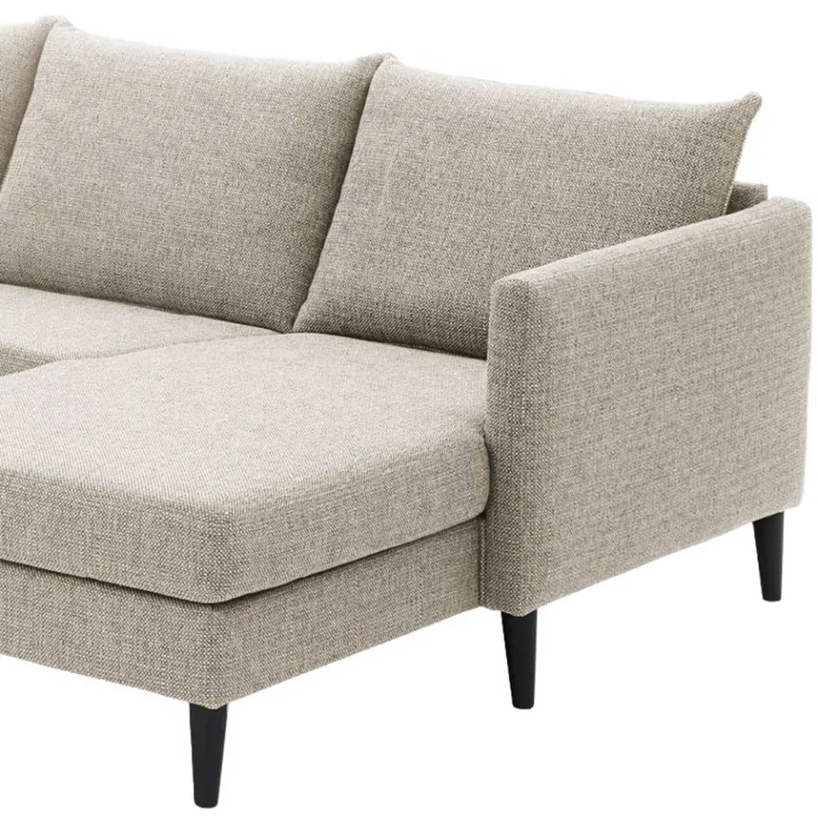 Sale Wohnen U-Form Wohnlandschaft in Creme - Bentema