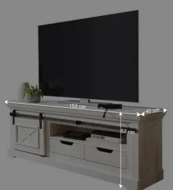 Clearance Wohnen Unterschrank für TV mit Schiebetür - Kuito