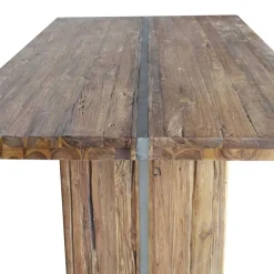 Clearance Wohnen Uriger Esstisch aus Recyclingholz Teak - Etrova