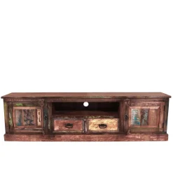 Clearance Wohnen Used Look TV Board aus Altholz Jamaica im Shabby Chic