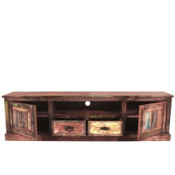 Clearance Wohnen Used Look TV Board aus Altholz Jamaica im Shabby Chic
