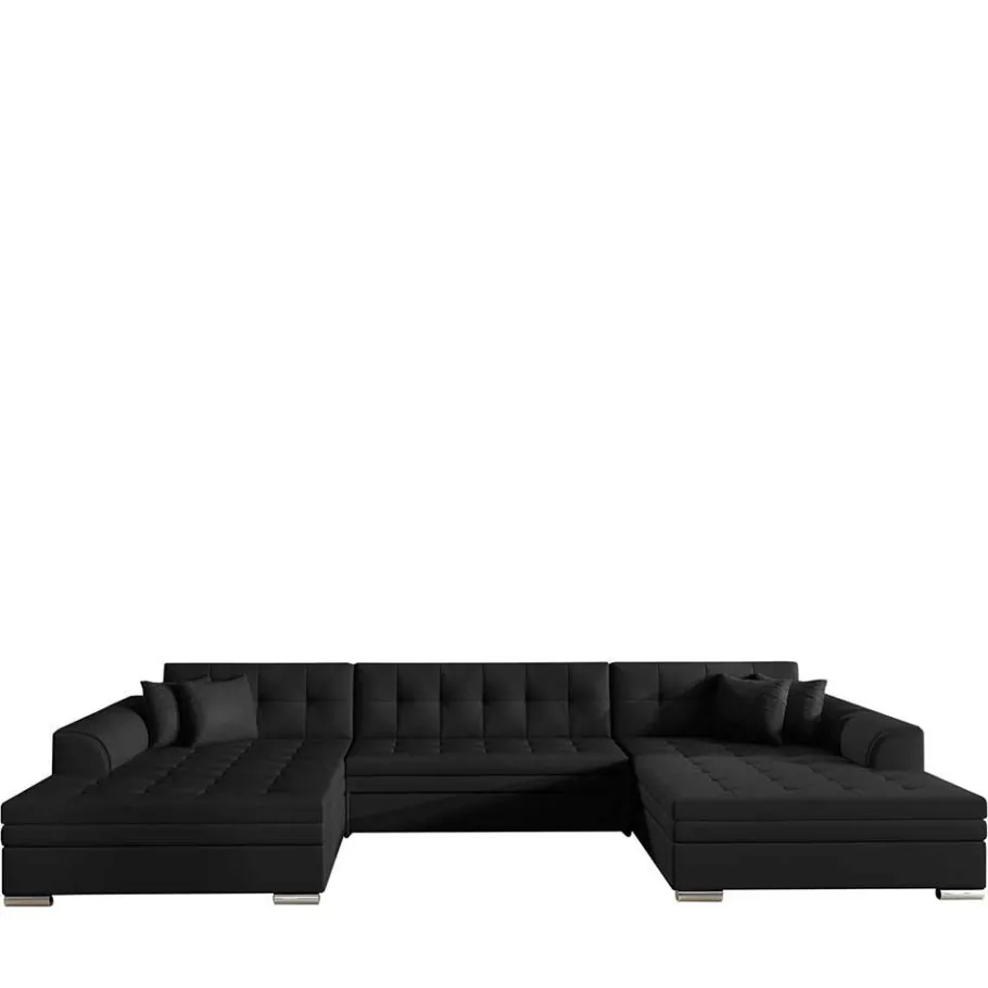 Sale Wohnen U-Sofa in Schwarz Kunstlederbezug - Bekasi