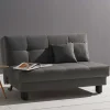 Sale Wohnen Velours Bettcouch in Grau - Daylight