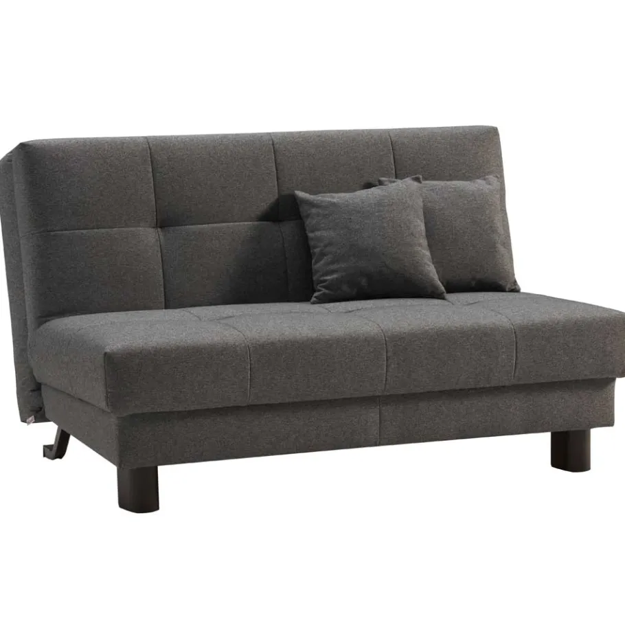 Sale Wohnen Velours Bettcouch in Grau - Daylight