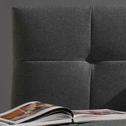 Sale Wohnen Velours Bettcouch in Grau - Daylight