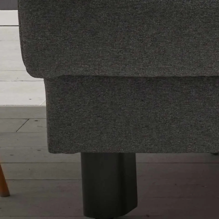 Sale Wohnen Velours Bettcouch in Grau - Daylight