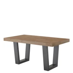 Best Wohnen Verlängerbarer Küchentisch in Teak und Schwarz - Now