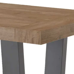 Best Wohnen Verlängerbarer Küchentisch in Teak und Schwarz - Now