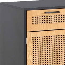 Clearance Wohnen Vertiko in Natur und Schwarz - Around