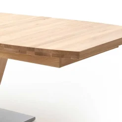 Outlet Wohnen V-Fuß Holztisch in Eiche Bianco - Lucianro