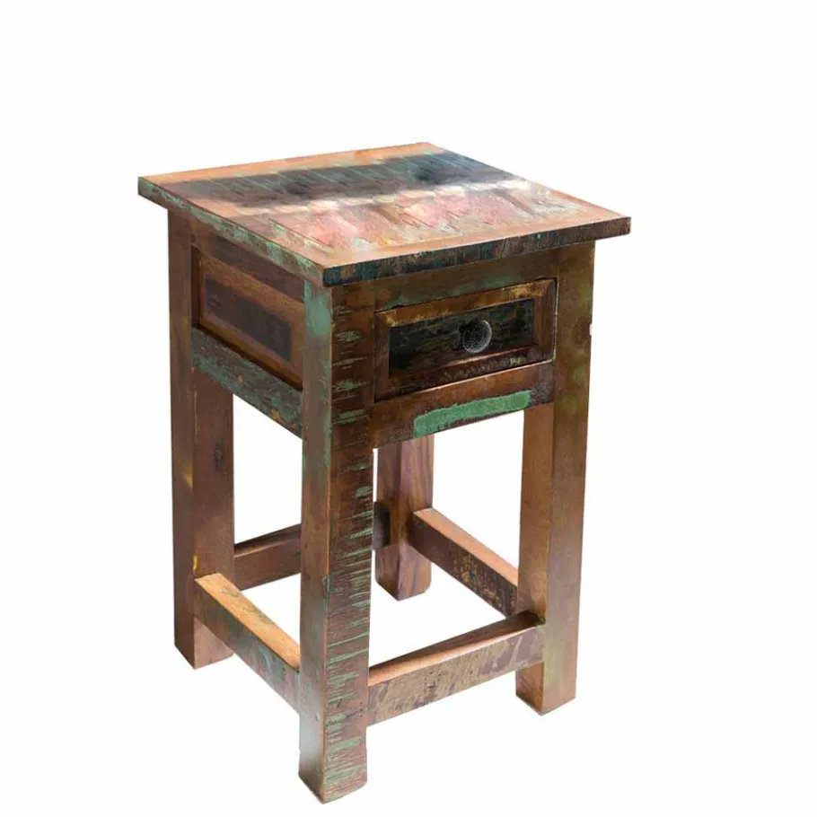 Discount Wohnen Vintage Ablagetisch Dencig mit Schublade