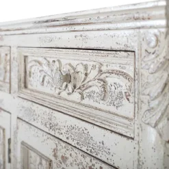 New Wohnen Vintage Design Anrichte in Holz White Wash - Perolyn