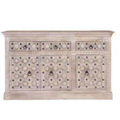 Hot Wohnen Vintage Design Anrichte in White Wash - Uladan