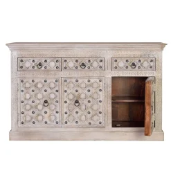 Hot Wohnen Vintage Design Anrichte in White Wash - Uladan