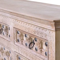 Hot Wohnen Vintage Design Anrichte in White Wash - Uladan