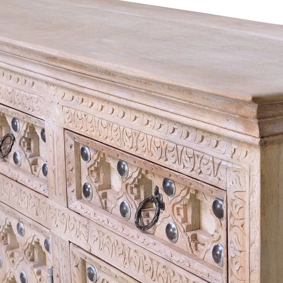 Hot Wohnen Vintage Design Anrichte in White Wash - Uladan