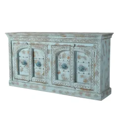 Discount Wohnen Vintage Design Anrichte in Türkis - Canopuss