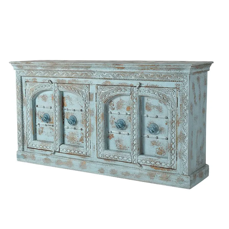 Discount Wohnen Vintage Design Anrichte in Türkis - Canopuss