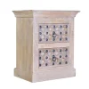 Sale Wohnen Vintage Design Kommode in Holz White Wash - Uladan