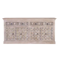 Hot Wohnen Vintage Design Sideboard in White Wash - Uladan