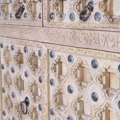 Hot Wohnen Vintage Design Sideboard in White Wash - Uladan