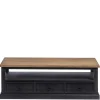 Online Wohnen Vintage Design TV Board in Teakfarben & Schwarz - Niovan