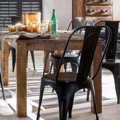 Clearance Wohnen Vintage Esszimmertisch aus Recyclingholz - Bahiro