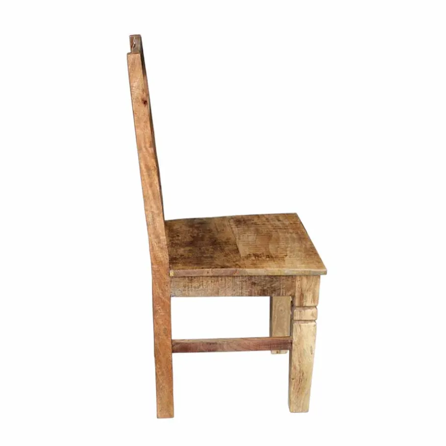 Online Wohnen Vintage Holzstuhl Set Indri rustikaler Charme (2er Set)