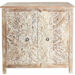 Discount Wohnen Vintage Kommode in Mangobaum White Wash - Jatama