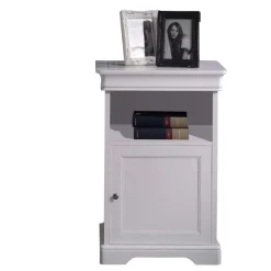 Wohnen Vintage Kommode in Weiß & Nussbaum - Zarinas