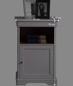 Wohnen Vintage Kommode in Weiß & Nussbaum - Zarinas