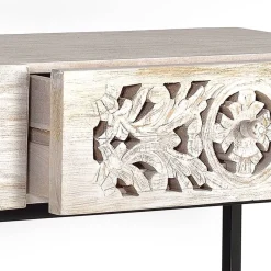 New Wohnen Vintage Konsolentisch in Holz White Wash - Anatto