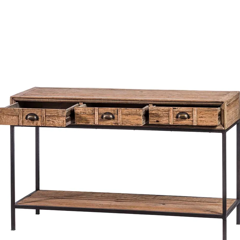 Outlet Wohnen Vintage Konsolentisch mit drei Schubladen - Uvolph