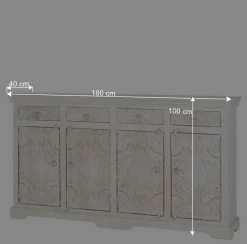 Hot Wohnen Vintage Sideboard in Antikweiß - Celorma