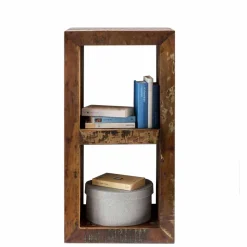 New Wohnen Vintage Standregal Dencig mit zwei Fächern