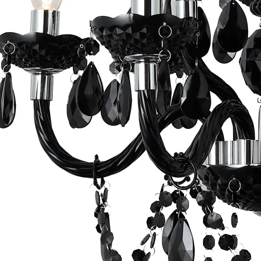 Sale Wohnen Vintage Style Kronleuchter in Schwarz - Brosias