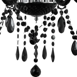 Sale Wohnen Vintage Style Kronleuchter in Schwarz - Brosias