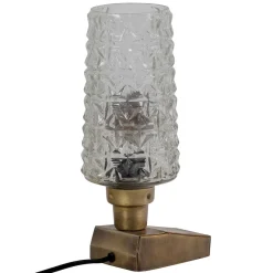 Wohnen Vintage Tischleuchten aus Strukturglas - Acristodad (2er Set)
