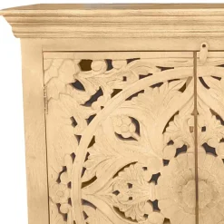 New Wohnen Vintage Türen Kommode mit floralem Ornament - Runiasa