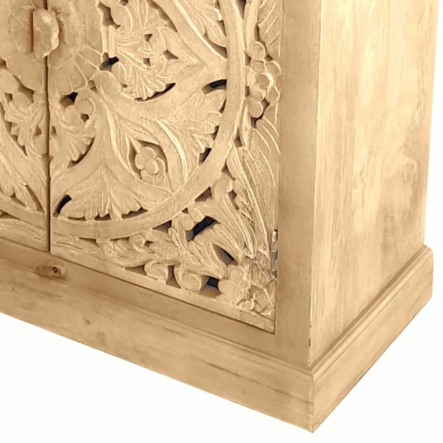New Wohnen Vintage Türen Kommode mit floralem Ornament - Runiasa